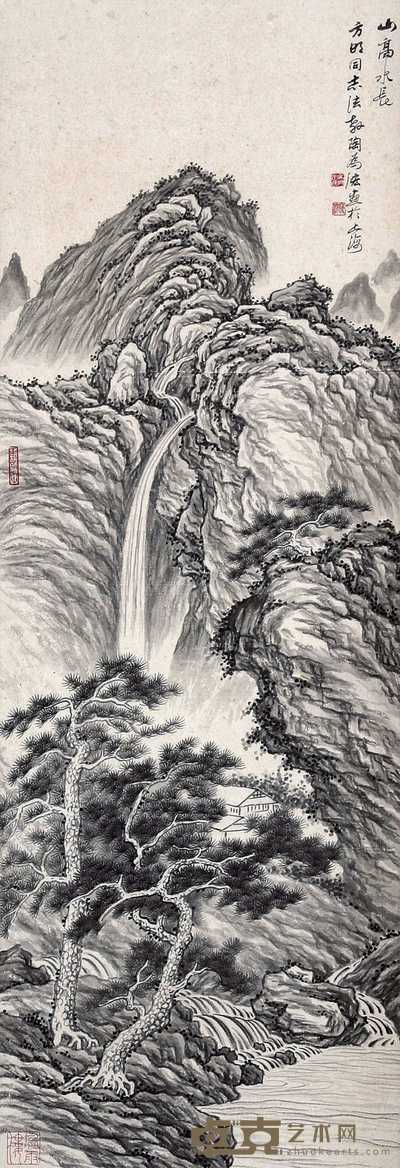 陶为宏 山水 立轴 102×35cm